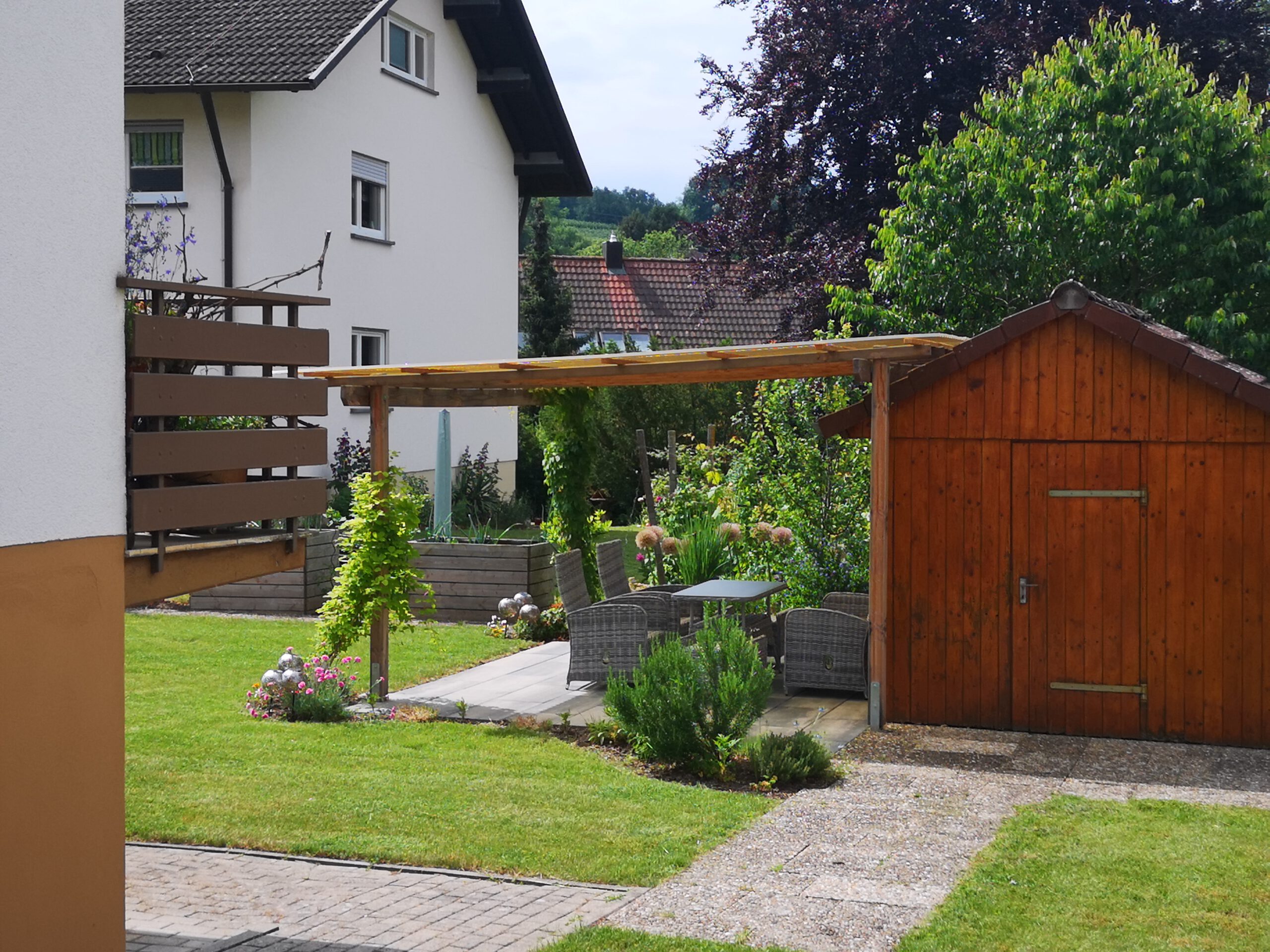 Holz im Garten